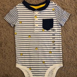 NWT happy Face bodysuit 6 months